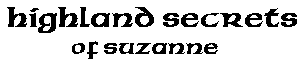 Highland Secrets of Suzanne